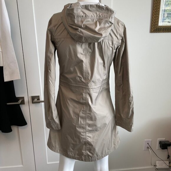 Columbia Omni Tech Arcadia II Waterproof Full Zip Hooded Rain Jacket Lt Khaki XS - Picture 5 of 15